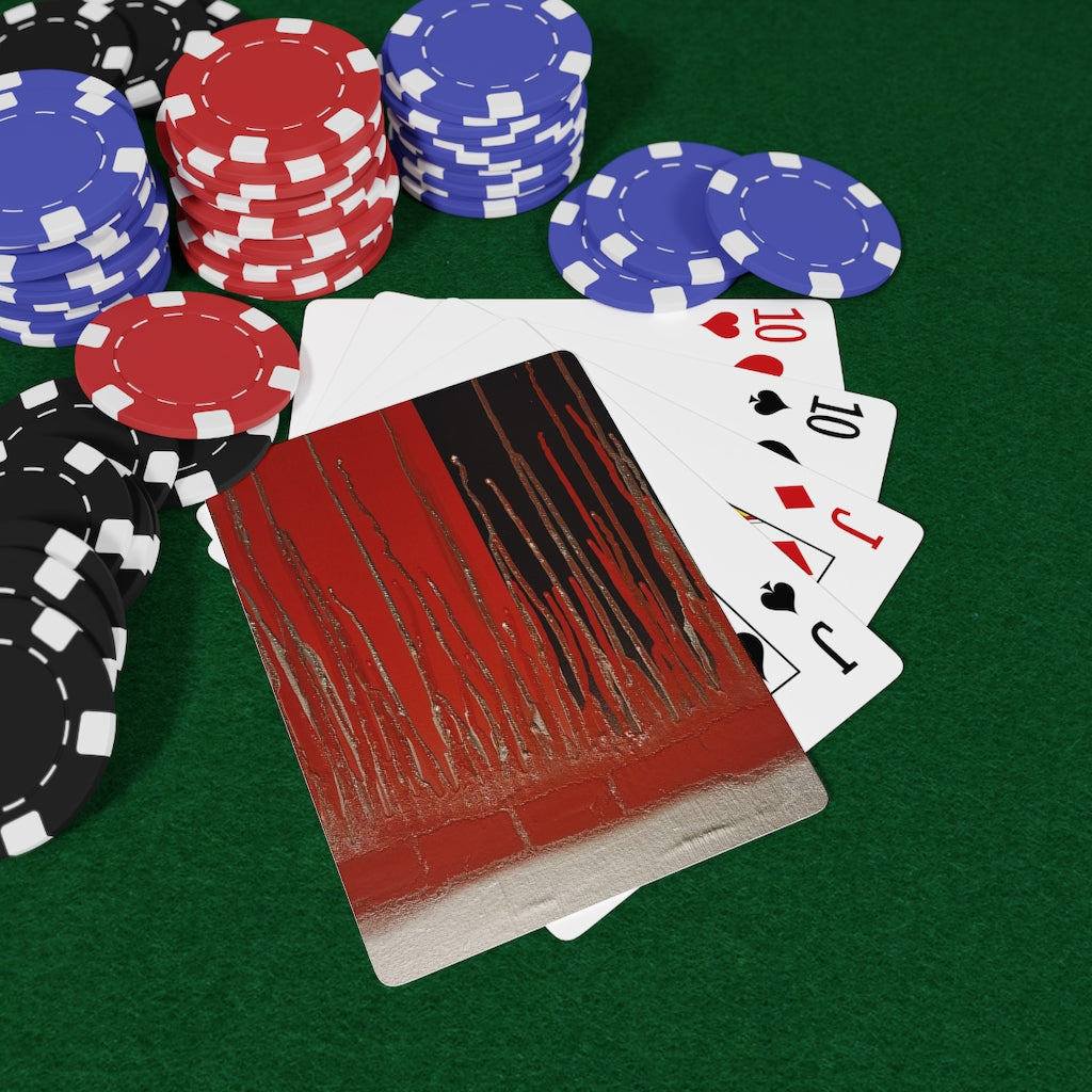 Paint the Town Red Poker Cards
