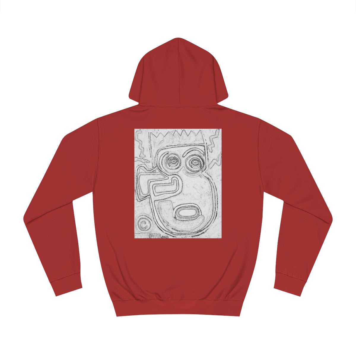 DIY Blank Canvas Backed Hoodie. "I Just Saw A Basquiat."