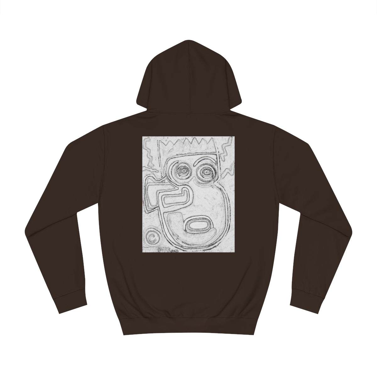 DIY Blank Canvas Backed Hoodie. "I Just Saw A Basquiat."