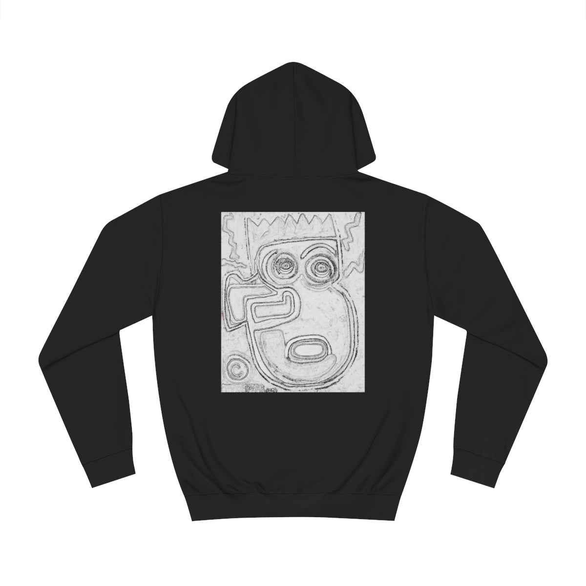 DIY Blank Canvas Backed Hoodie. "I Just Saw A Basquiat."