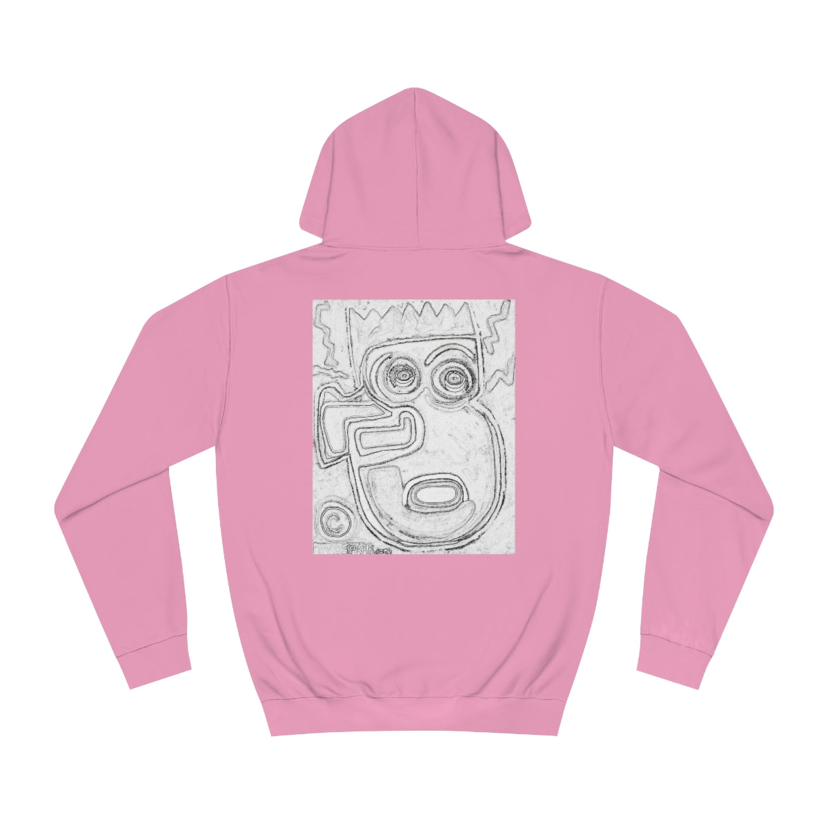 DIY Blank Canvas Backed Hoodie. "I Just Saw A Basquiat."